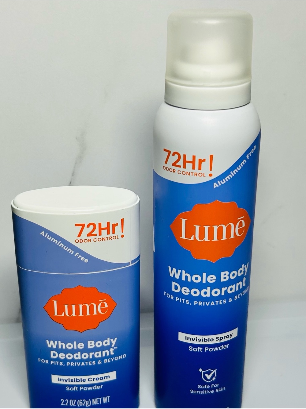 Lumé Whole Body Deodorant Bundle – Soft Powder Scent 🌿